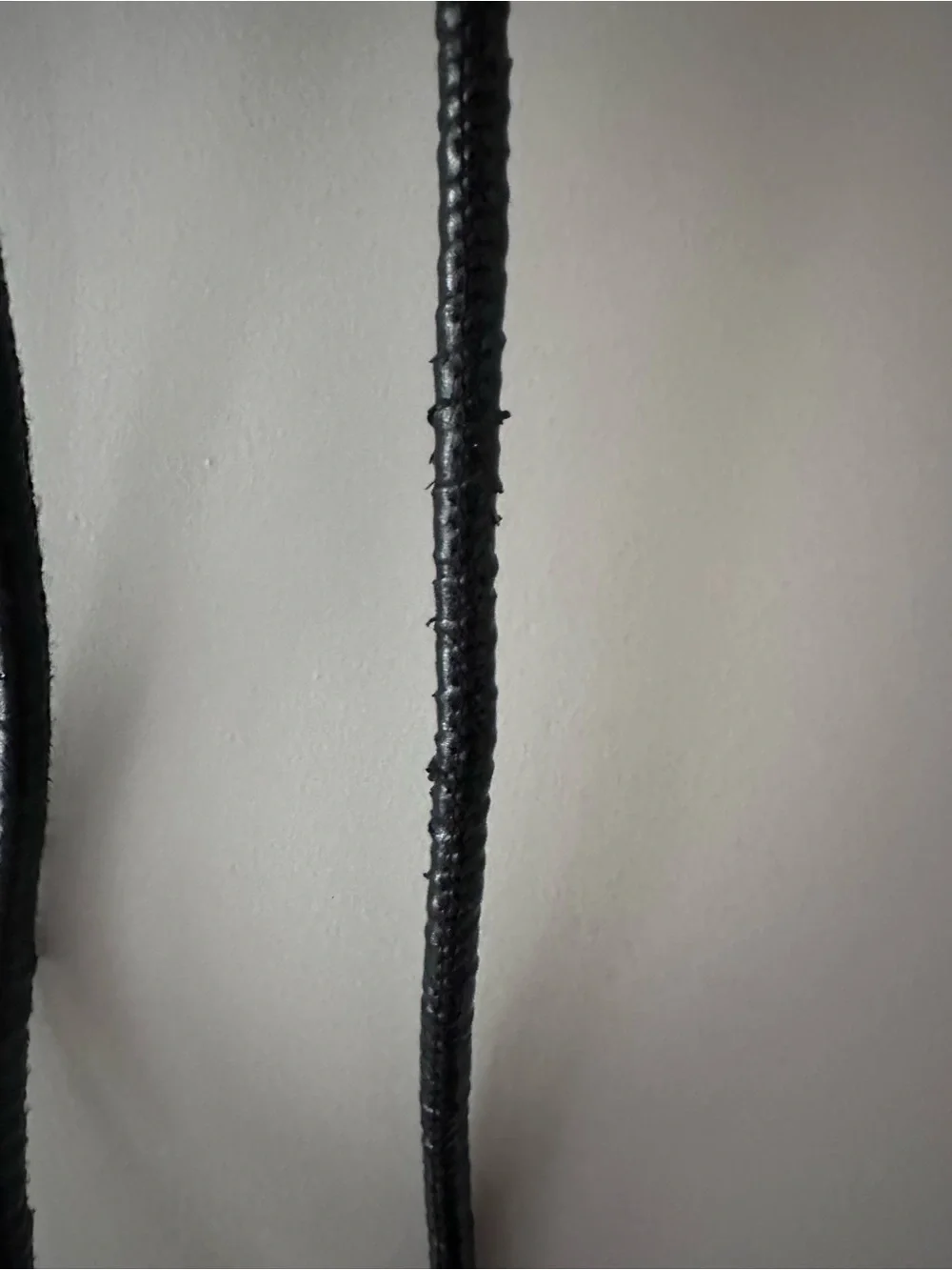 Black Cord Belt with Metal Aglets